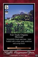 Fair Trade Organic Mexican Coffee